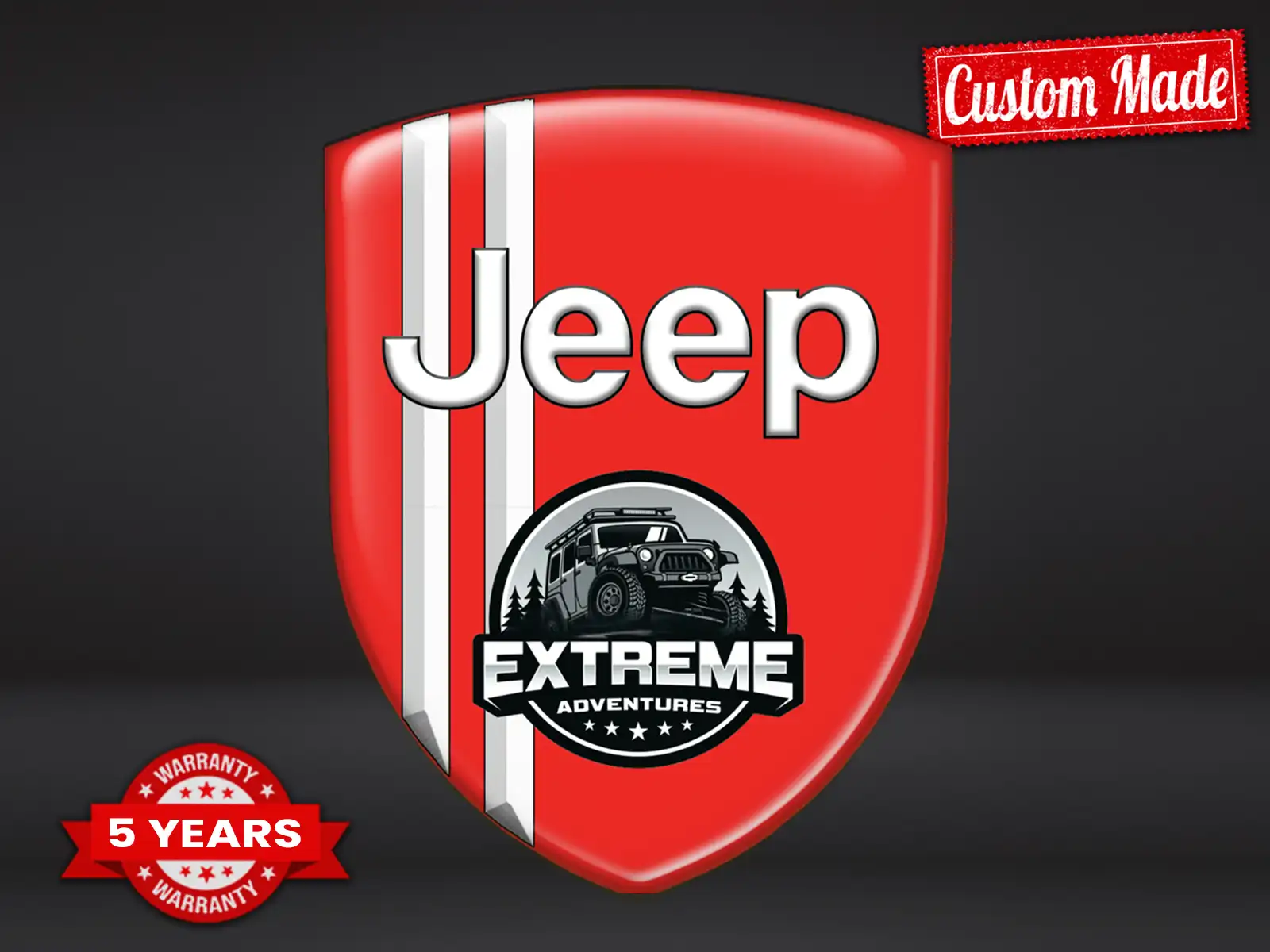 Jeep Silicone Car Stickers Design Max Stylish Durable Pro